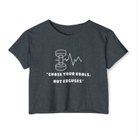 Load image into Gallery viewer, Chase Your Dreams - Women's Festival Crop Top (White)