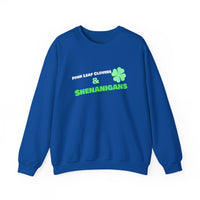Load image into Gallery viewer, "Four Leaf Clovers &amp; Shenanigans" - Unisex Heavy Blend™ Crewneck Sweatshirt