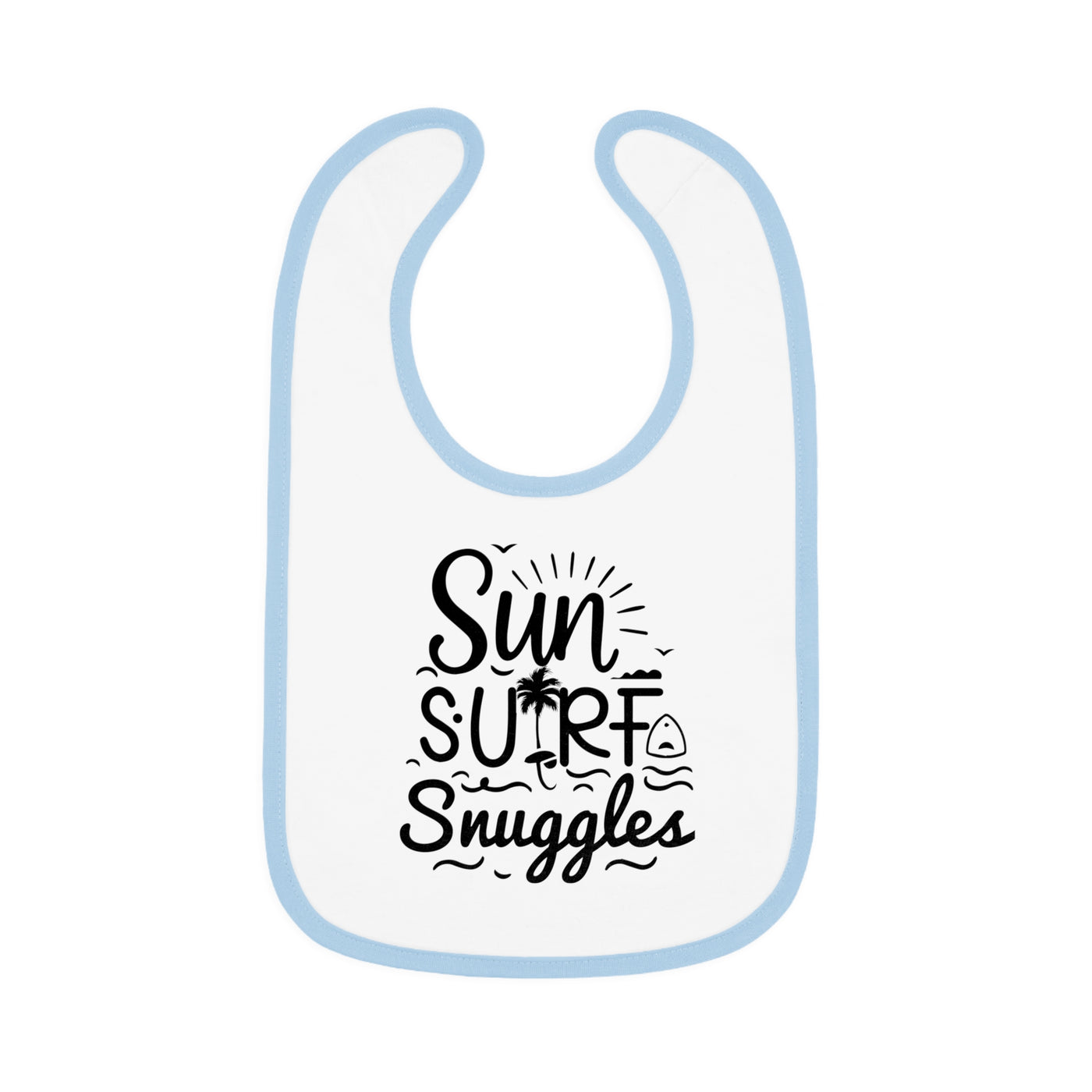 "Sun, Surf, Snuggles" Baby Bib