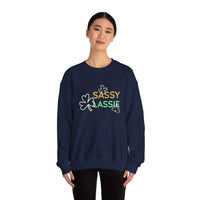 Load image into Gallery viewer, "SASSY LASSIE" - Unisex Heavy Blend™ Crewneck Sweatshirt
