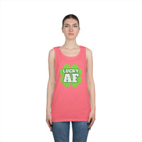Load image into Gallery viewer, "LUCKY AF" - Unisex Heavy Cotton Tank Top