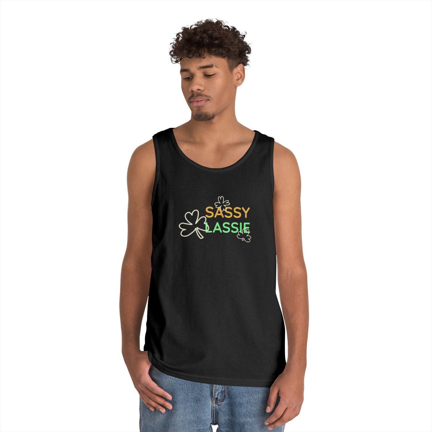 "SASSY LASSIE" - Unisex Heavy Cotton Tank Top