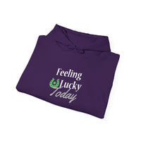 Load image into Gallery viewer, "FEELING LUCKY TODAY" - Unisex Heavy Blend™ Hooded Sweatshirt