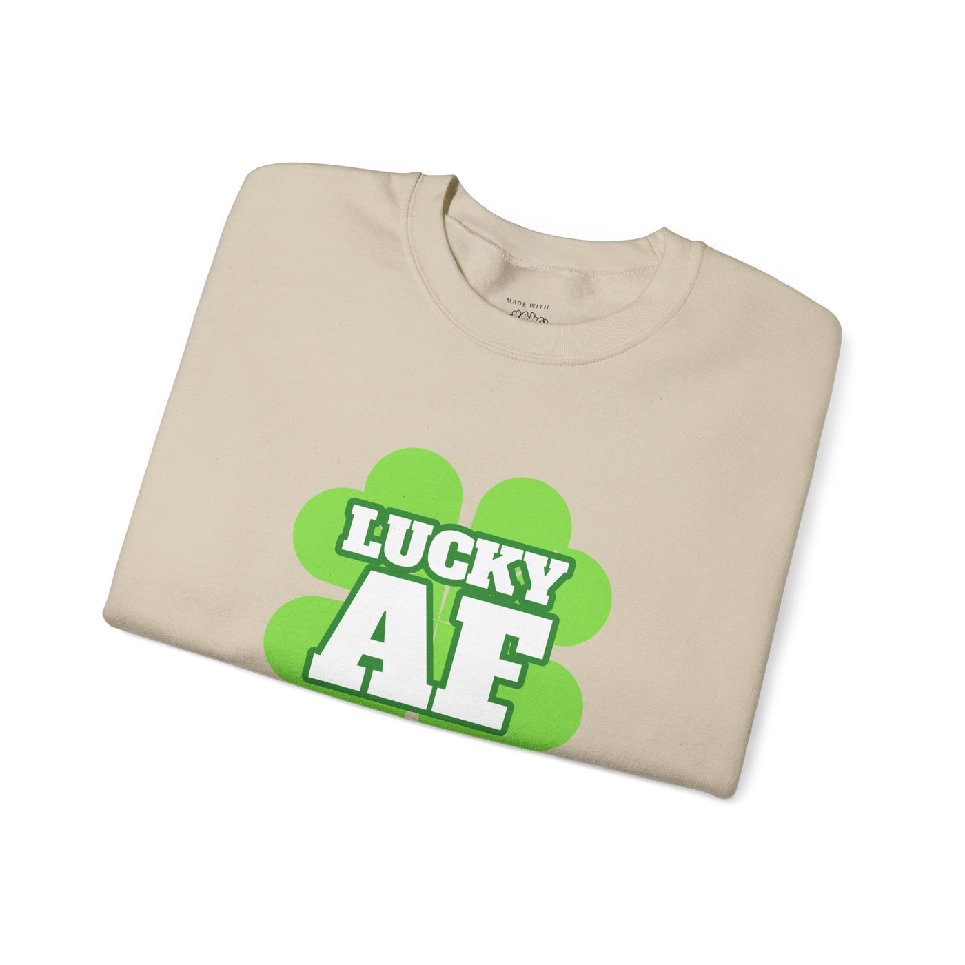 "LUCKY AF" - Unisex Heavy Blend™ Crewneck Sweatshirt