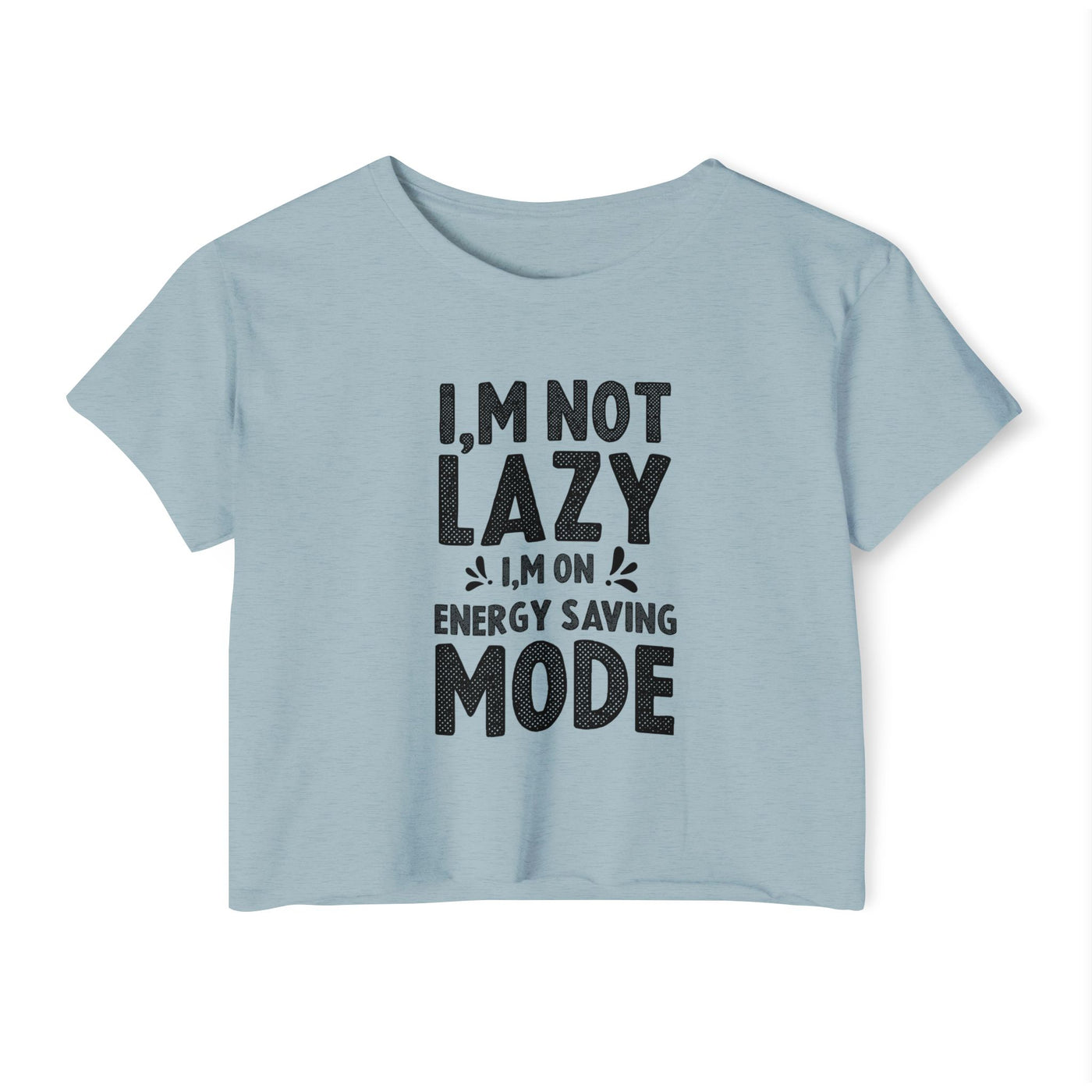 Not Lazy - Women's Festival Crop Top (Black)