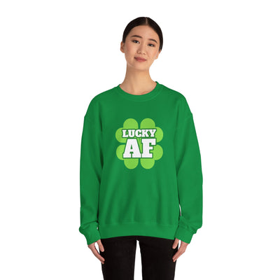 "LUCKY AF" - Unisex Heavy Blend™ Crewneck Sweatshirt