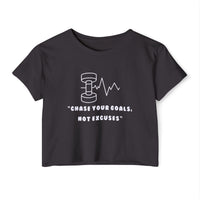 Load image into Gallery viewer, Chase Your Dreams - Women's Festival Crop Top (White)