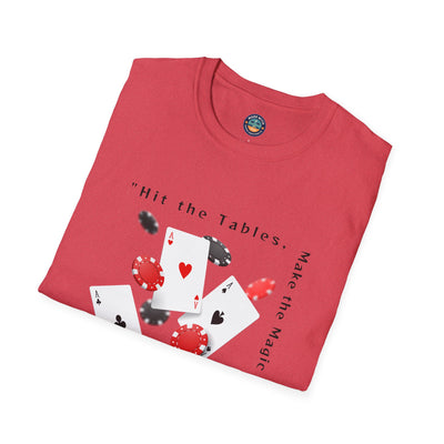 Las Vegas - Tables -Red Softstyle T-Shirt