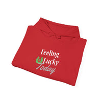 Load image into Gallery viewer, "FEELING LUCKY TODAY" - Unisex Heavy Blend™ Hooded Sweatshirt