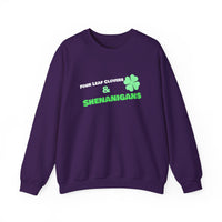 Load image into Gallery viewer, "Four Leaf Clovers &amp; Shenanigans" - Unisex Heavy Blend™ Crewneck Sweatshirt