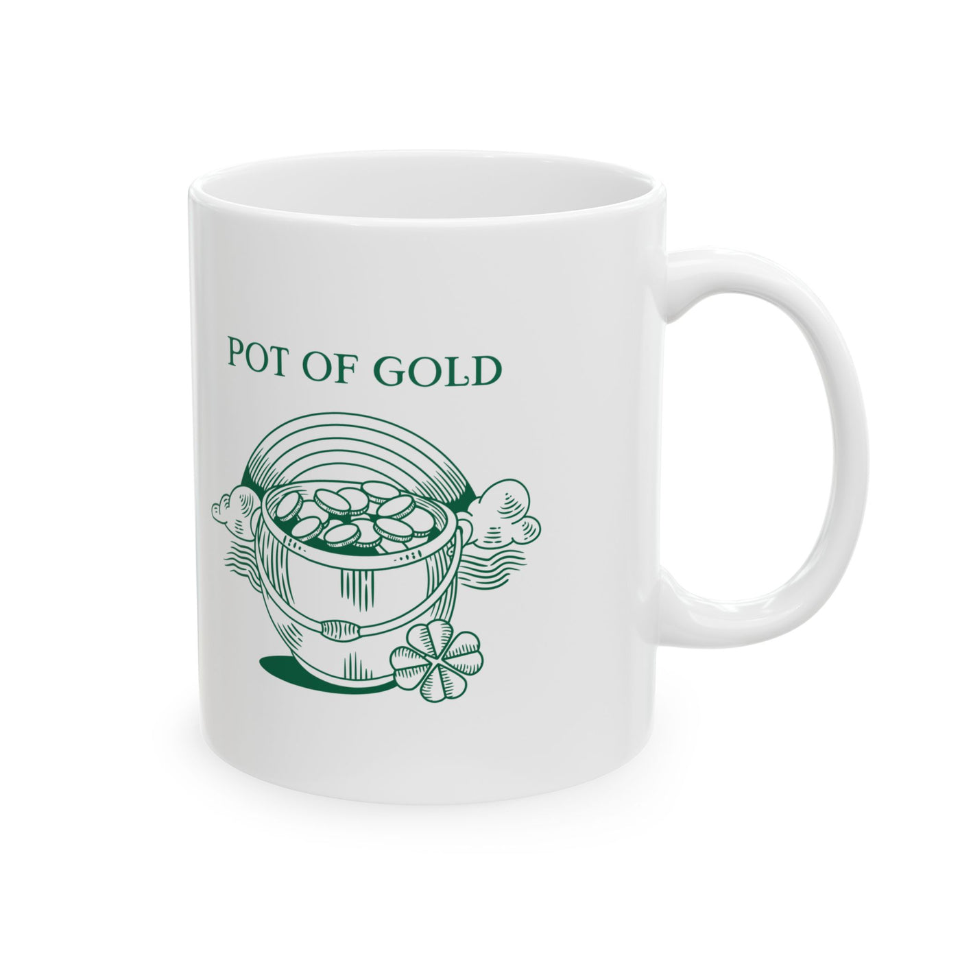 "POT OF GOLD" - Ceramic Mug, (11oz, 15oz)