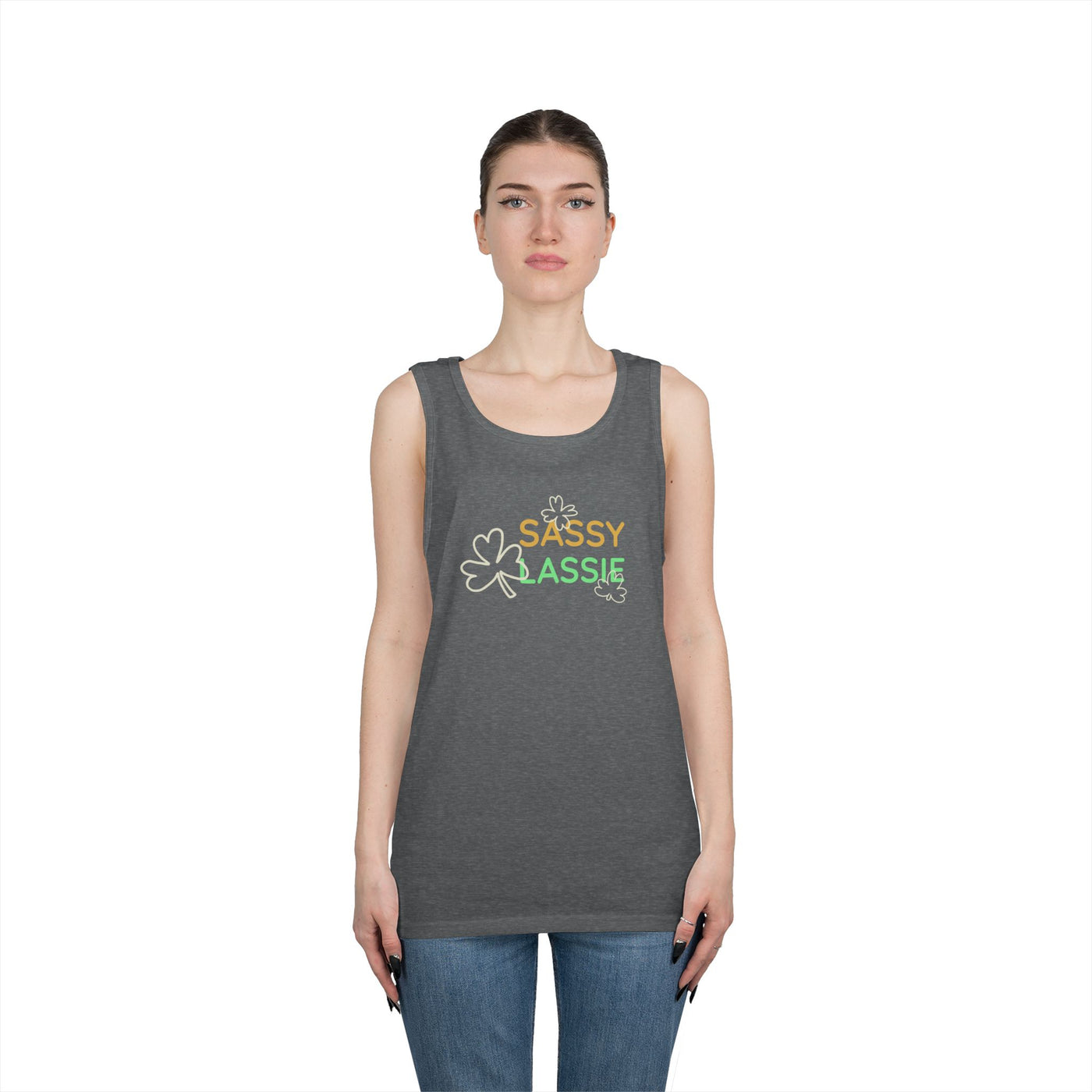 "SASSY LASSIE" - Unisex Heavy Cotton Tank Top