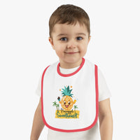 Load image into Gallery viewer, Baby Contrast Trim Jersey Bib