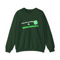Load image into Gallery viewer, "Four Leaf Clovers &amp; Shenanigans" - Unisex Heavy Blend™ Crewneck Sweatshirt