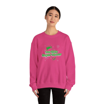 "Irish Today, Hungover Tomorrow" - Unisex Heavy Blend™ Crewneck Sweatshirt