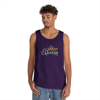 Load image into Gallery viewer, "SASSY LASSIE" - Unisex Heavy Cotton Tank Top