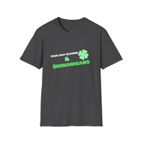 Load image into Gallery viewer, "Four Leaf Clovers &amp; Shenanigans" - Unisex Softstyle T-Shirt