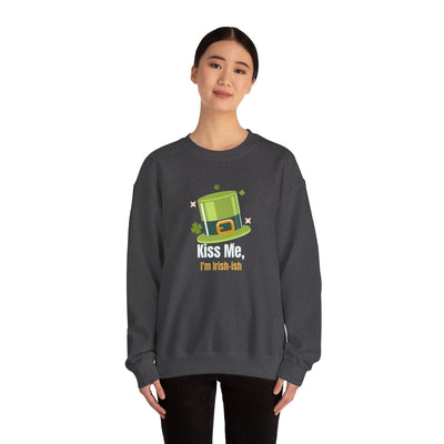 "Kiss Me, I'm Irish-ish" - Unisex Heavy Blend™ Crewneck Sweatshirt