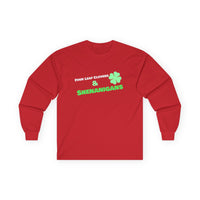 Load image into Gallery viewer, "Four Leaf Clovers &amp; Shenanigans" - Unisex Ultra Cotton Long Sleeve Tee
