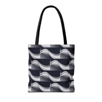 Load image into Gallery viewer, Black &amp; White Retro - Tote Bag (AOP)