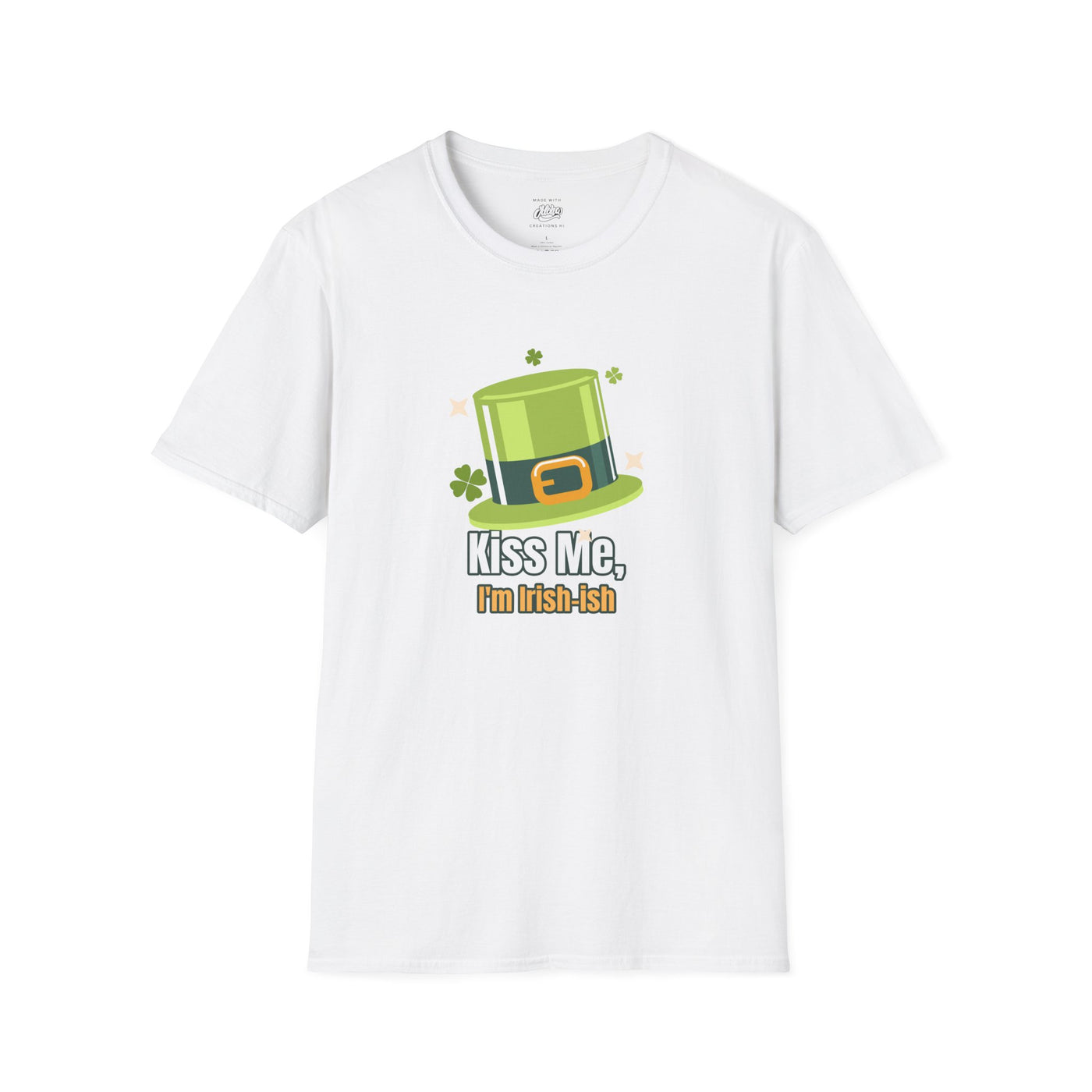 "Kiss Me, I'm Irish-ish" - Unisex Softstyle T-Shirt