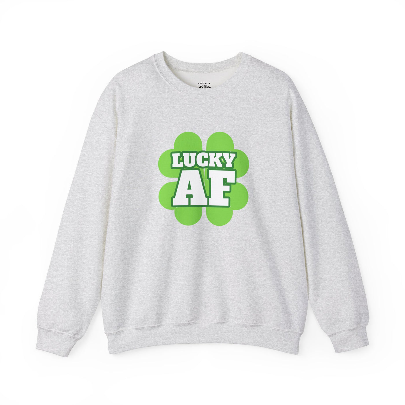 "LUCKY AF" - Unisex Heavy Blend™ Crewneck Sweatshirt