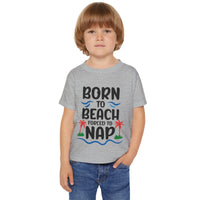 Load image into Gallery viewer, "Born to Beach" Heavy Cotton™ Toddler T-shirt (Color)