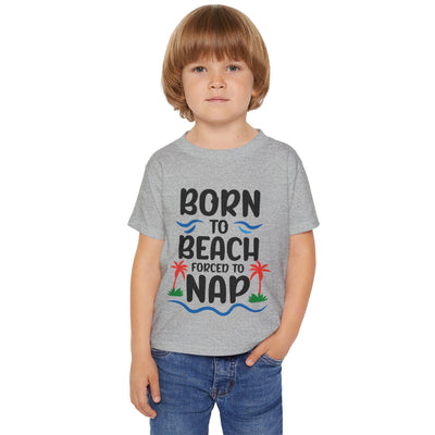 "Born to Beach" Heavy Cotton™ Toddler T-shirt (Color)