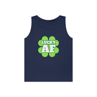 Load image into Gallery viewer, "LUCKY AF" - Unisex Heavy Cotton Tank Top