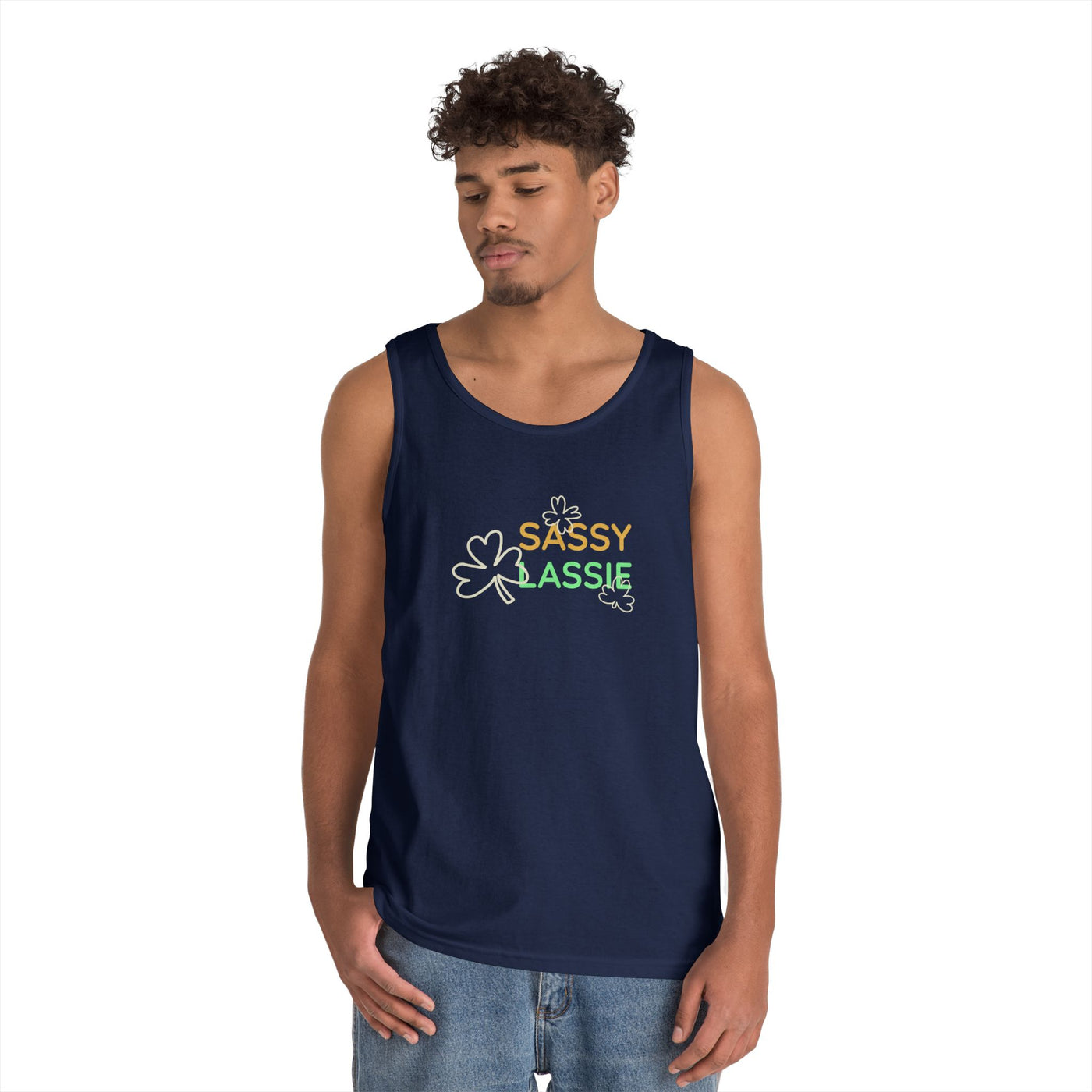 "SASSY LASSIE" - Unisex Heavy Cotton Tank Top