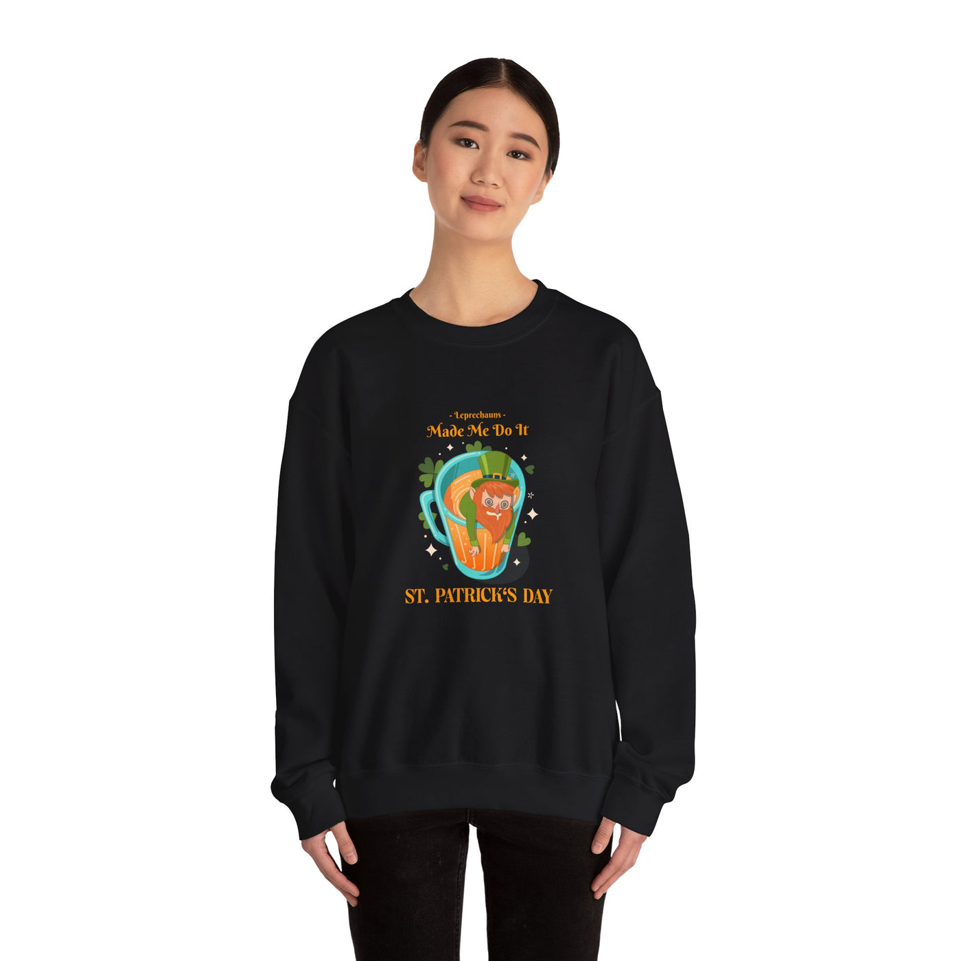 "Leprechauns Made Me Do It" - Unisex Heavy Blend™ Crewneck Sweatshirt