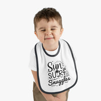 Load image into Gallery viewer, "Sun, Surf, Snuggles" Baby Bib