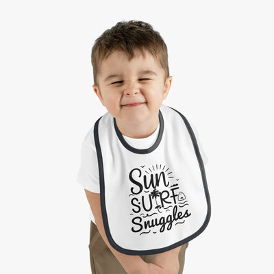 "Sun, Surf, Snuggles" Baby Bib