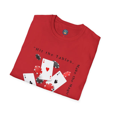 Las Vegas - Tables -Red Softstyle T-Shirt