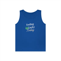 Load image into Gallery viewer, "FEELING LUCKY TODAY" - Unisex Heavy Cotton Tank Top