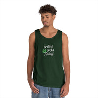 Load image into Gallery viewer, "FEELING LUCKY TODAY" - Unisex Heavy Cotton Tank Top