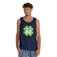 Load image into Gallery viewer, "LUCKY AF" - Unisex Heavy Cotton Tank Top