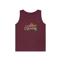 Load image into Gallery viewer, "SASSY LASSIE" - Unisex Heavy Cotton Tank Top