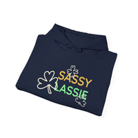 Load image into Gallery viewer, "SASSY LASSIE" - Unisex Heavy Blend™ Hooded Sweatshirt