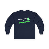 Load image into Gallery viewer, "Four Leaf Clovers &amp; Shenanigans" - Unisex Ultra Cotton Long Sleeve Tee