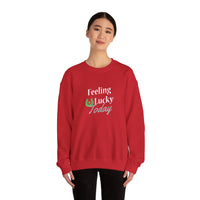Load image into Gallery viewer, "FEELING LUCKY TODAY" - Unisex Heavy Blend™ Crewneck Sweatshirt