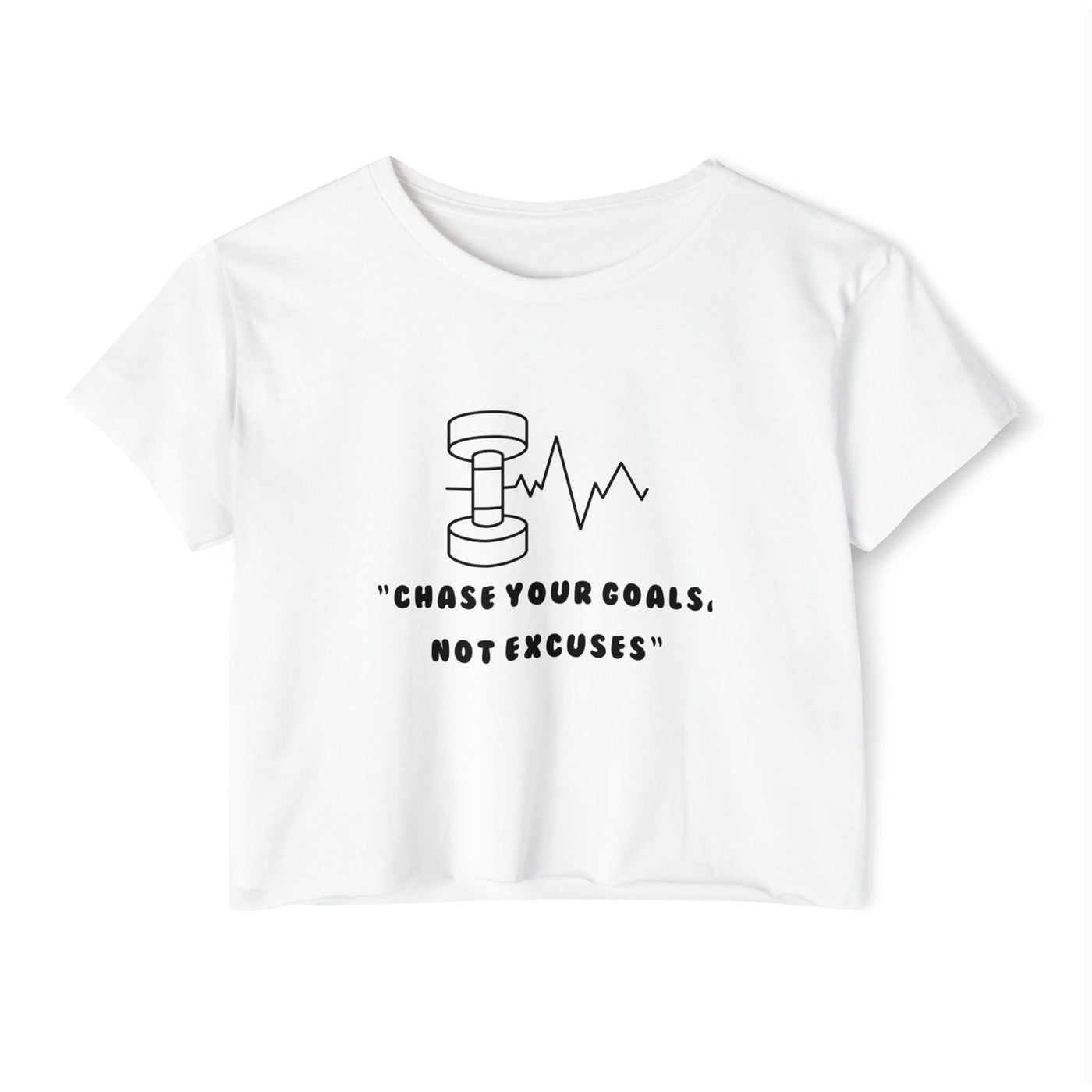 Chase Your Goals - Women's Festival Crop Top (Black)