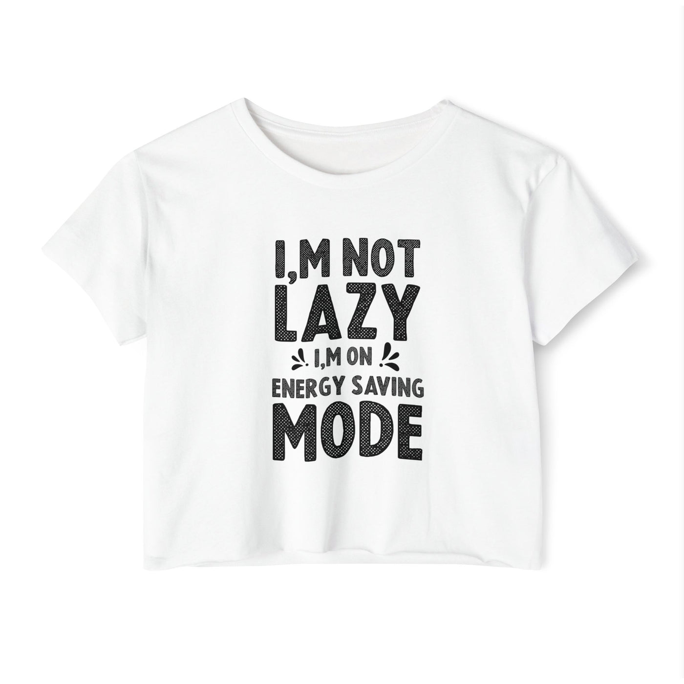 Not Lazy - Women's Festival Crop Top (Black)