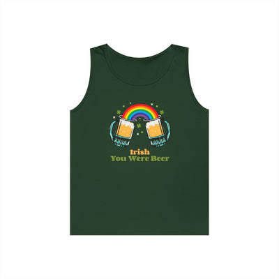 "IRISH YOU WERE BEER" - Unisex Heavy Cotton Tank Top