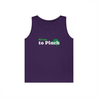 Load image into Gallery viewer, "Too Cute to Pinch" (WHITE) -Unisex Heavy Cotton Tank Top