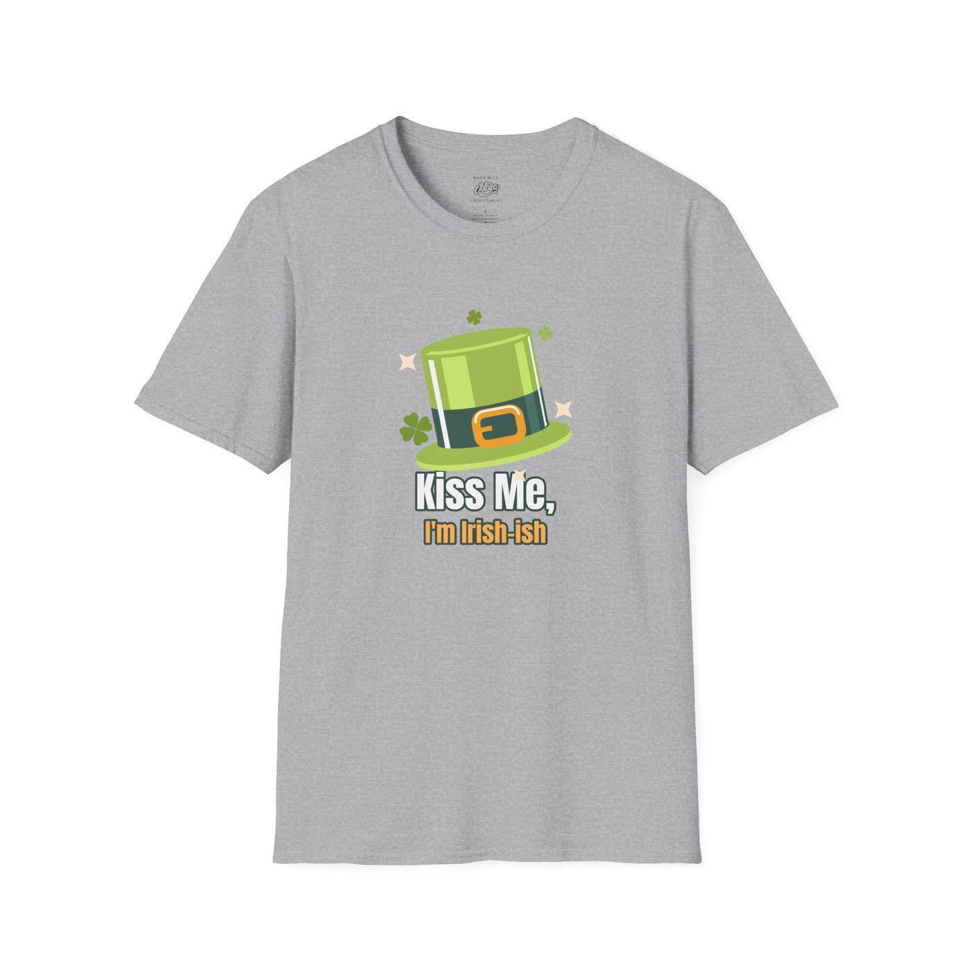 "Kiss Me, I'm Irish-ish" - Unisex Softstyle T-Shirt