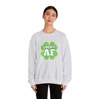Load image into Gallery viewer, "LUCKY AF" - Unisex Heavy Blend™ Crewneck Sweatshirt