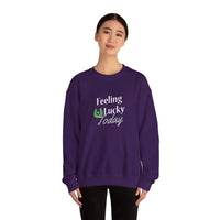 Load image into Gallery viewer, "FEELING LUCKY TODAY" - Unisex Heavy Blend™ Crewneck Sweatshirt