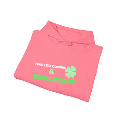 "Four Leaf Clovers & Shenanigans" - Unisex Heavy Blend™ Hooded Sweatshirt