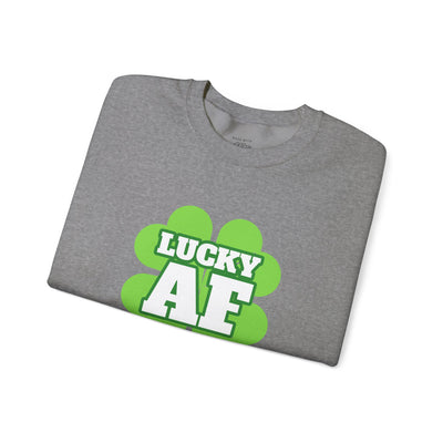 "LUCKY AF" - Unisex Heavy Blend™ Crewneck Sweatshirt